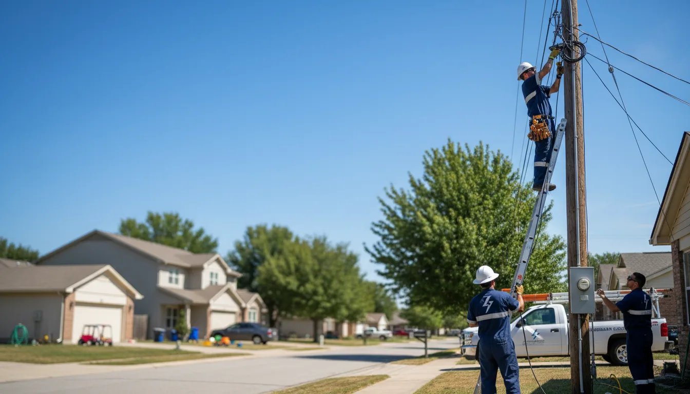 Residential electrician providing installation services in Thor, IA